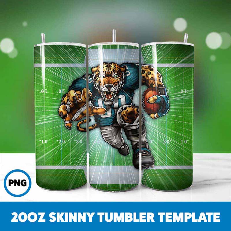 Football Mascot Tumbler Wrap