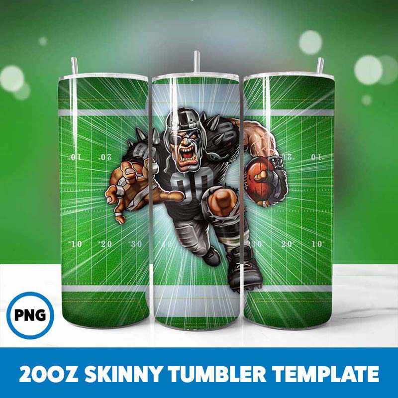 Football Mascot Tumbler Wrap