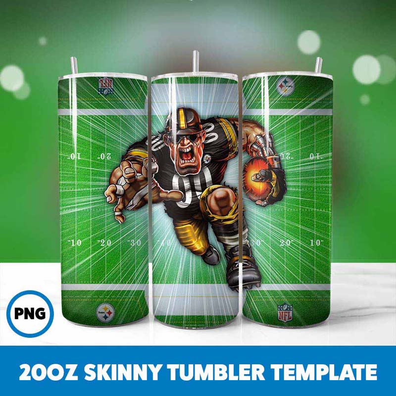 Football Mascot Tumbler Wrap