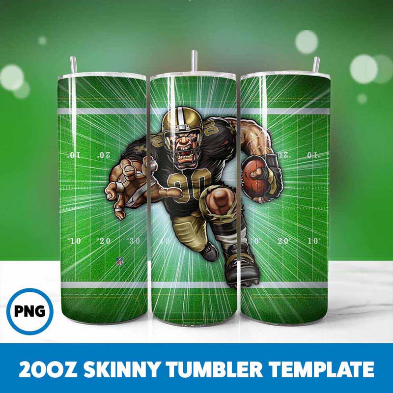 Football Mascot Tumbler Wrap