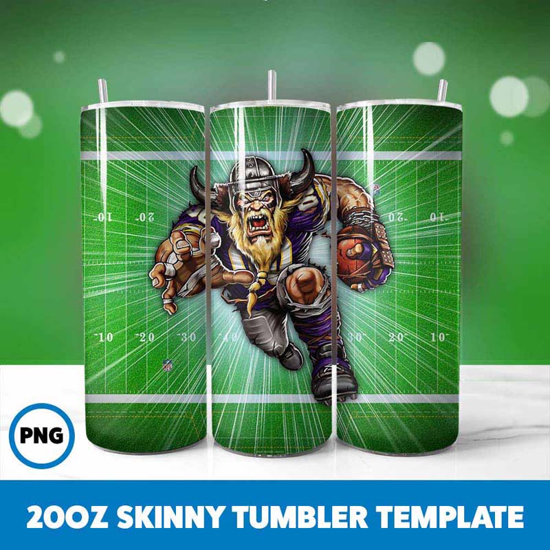 Football Mascot Tumbler Wrap