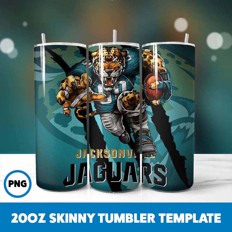 Football Mascot Jacksonville
  Jaguars Tumbler Wrap