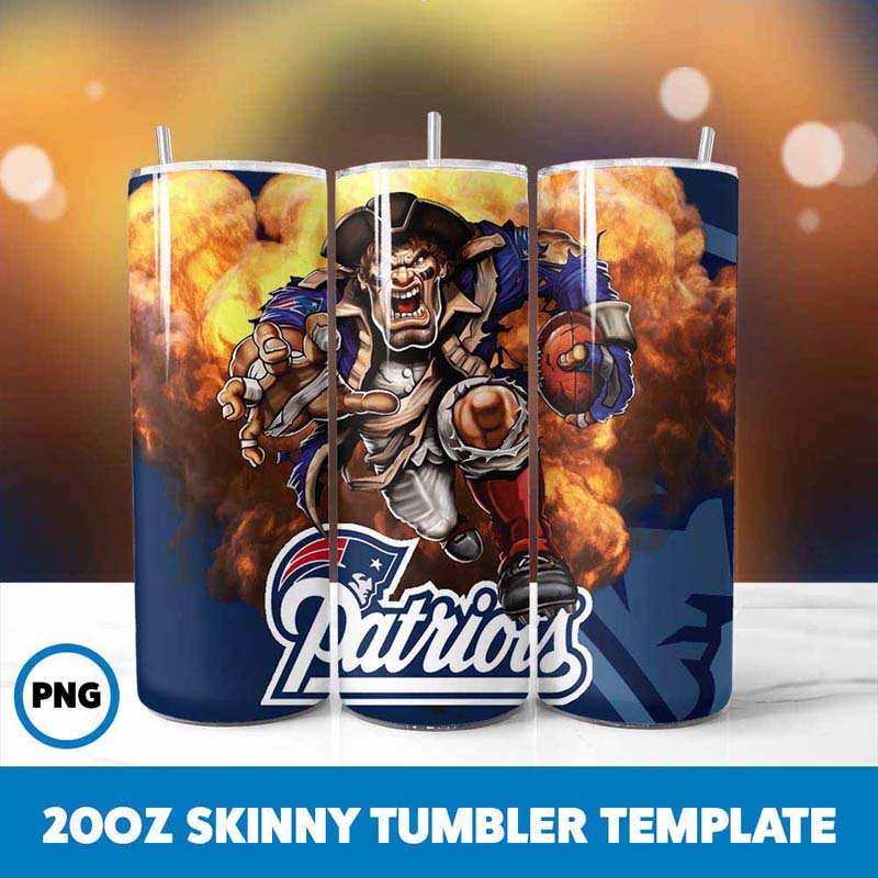 Football Mascot Patriots
  Tumbler Wrap