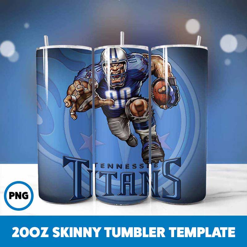 Football Mascot Tennesse
  Titans Tumbler Wrap