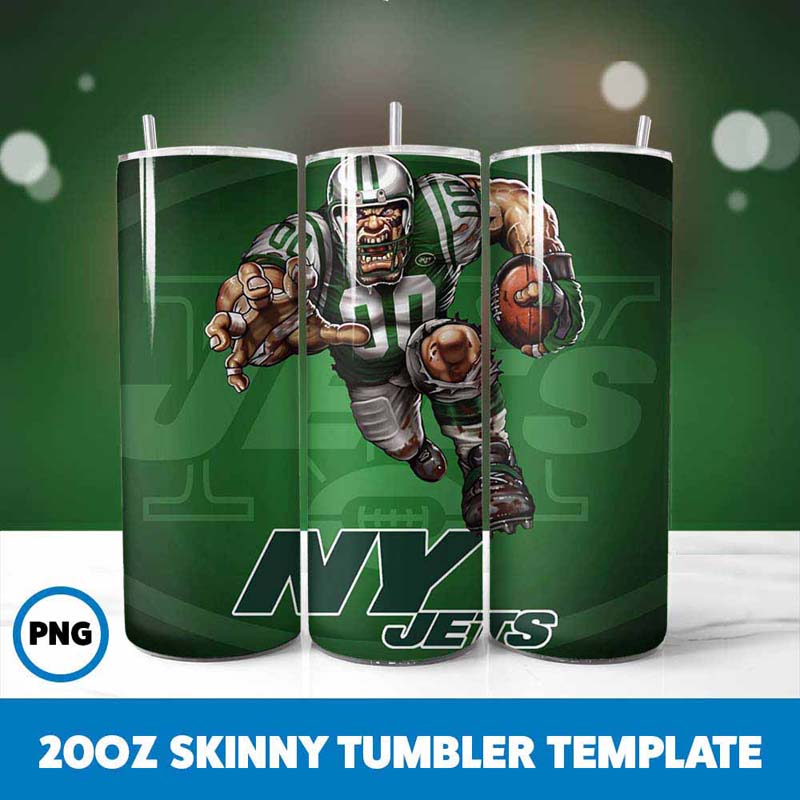 Football Mascot Ney York JETS
  Tumbler Wrap