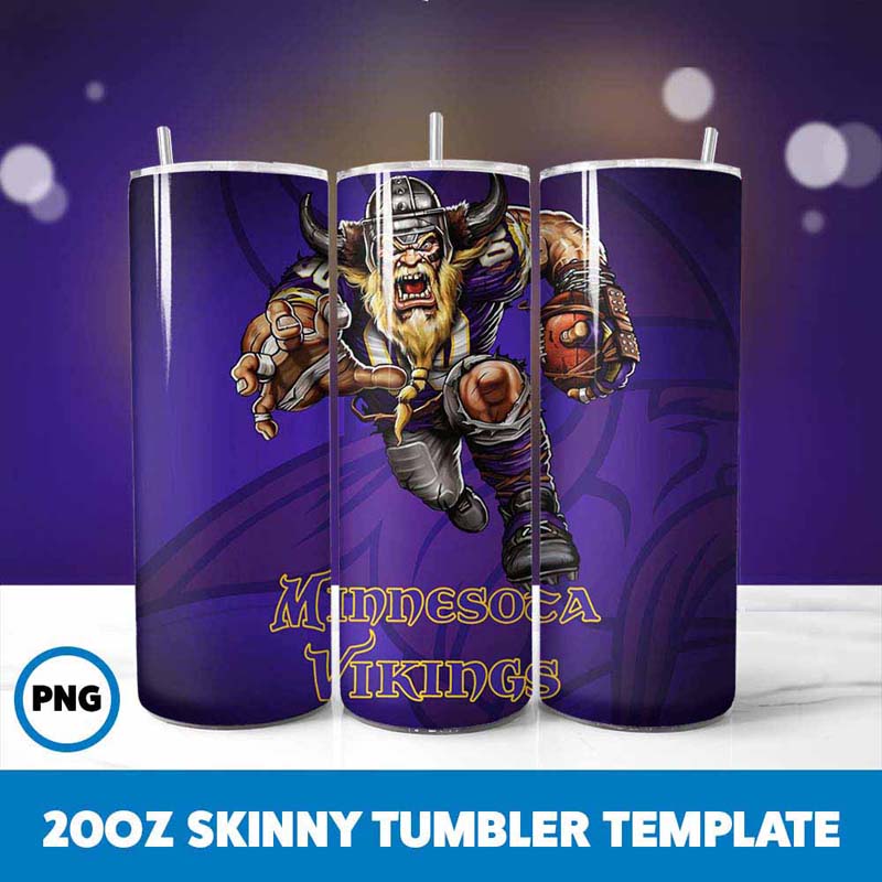 Football Mascot Minnesota
  Vikings Tumbler Wrap