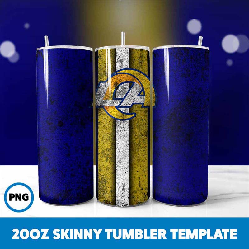 Football Rams Grunge Tumbler
Wrap