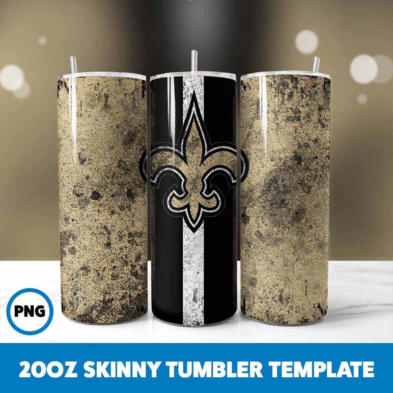 Football Saints Grunge Tumbler
Wrap