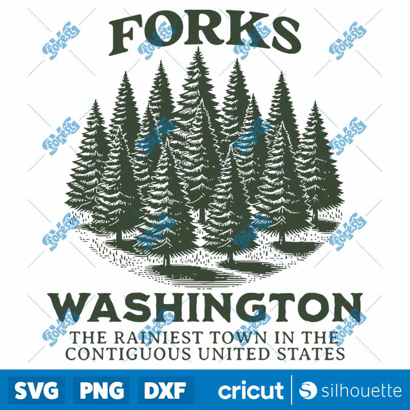 Forks Washington SVG