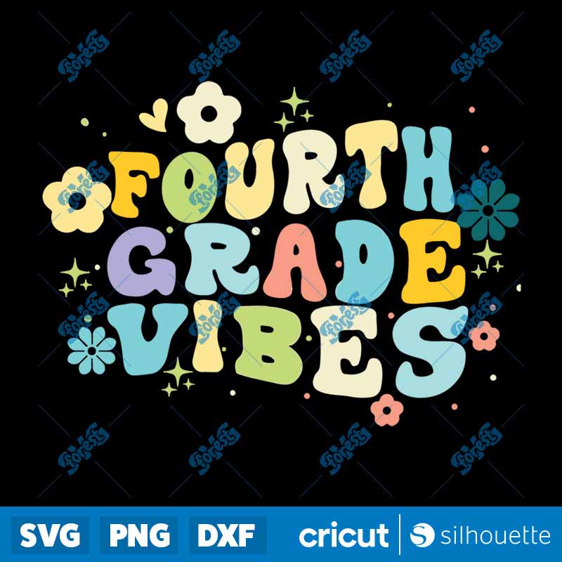 Fourth Grade Vibes 4th Grade
  Team Retro 1st Day Of School Love SVG