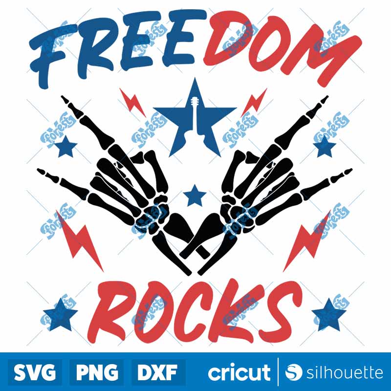 Freedom Rocks 4th Of July SVG