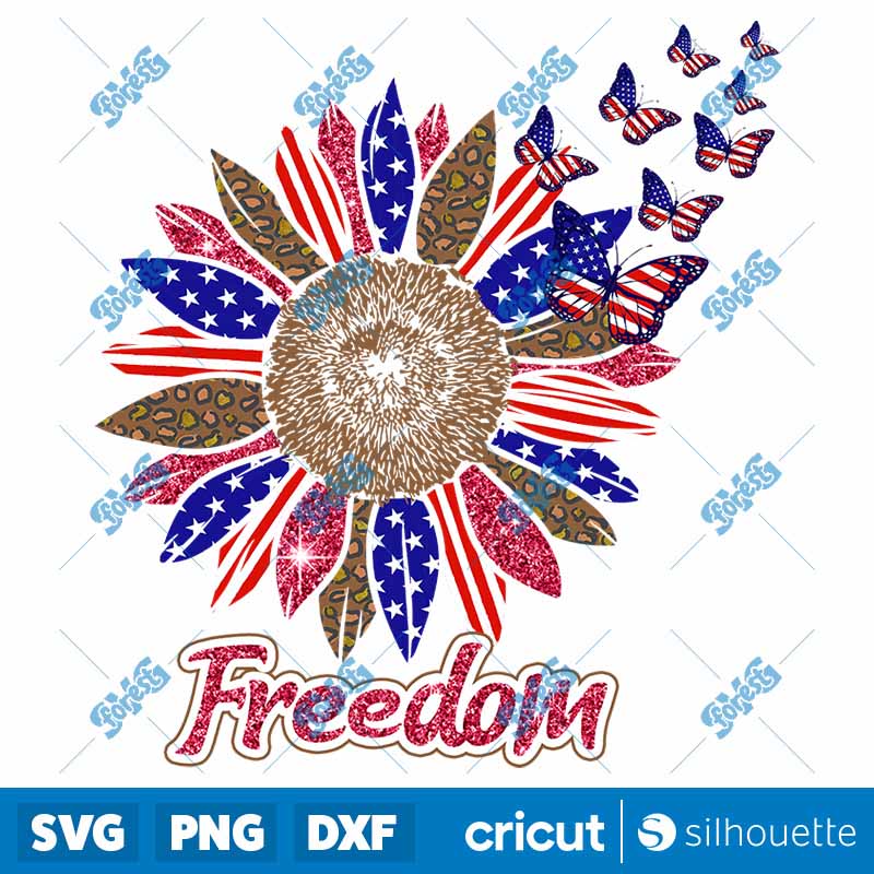 Freedom Sunflower Butterfly
PNG