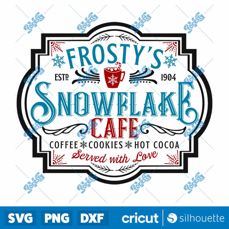 Frosty's Snowflake Cafe SVG