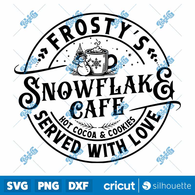 Frostys Snowflake Cafe SVG