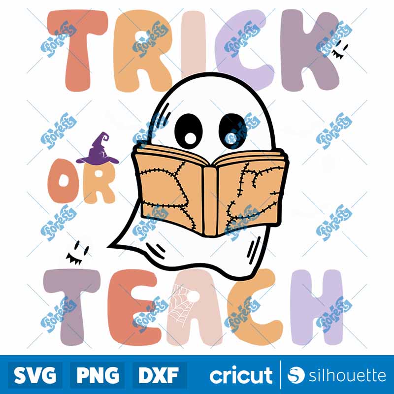 Funny Ghost Teacher Halloween
  SVG