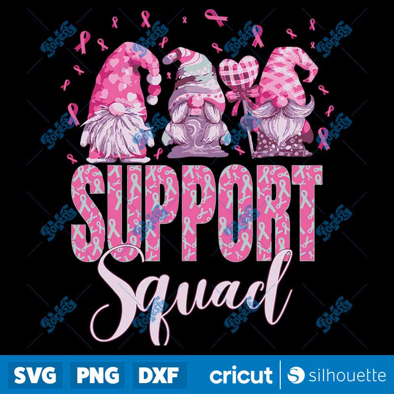 Funny Gnomies Support Squad
Breast Cancer Awareness Month Funny SVG