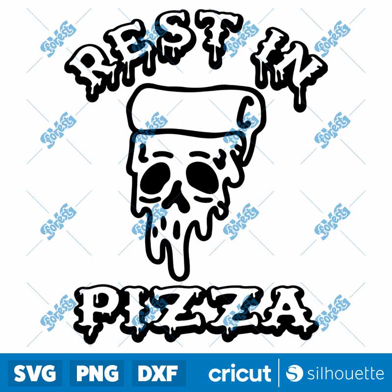 Funny Halloween Skull Pizza
SVG