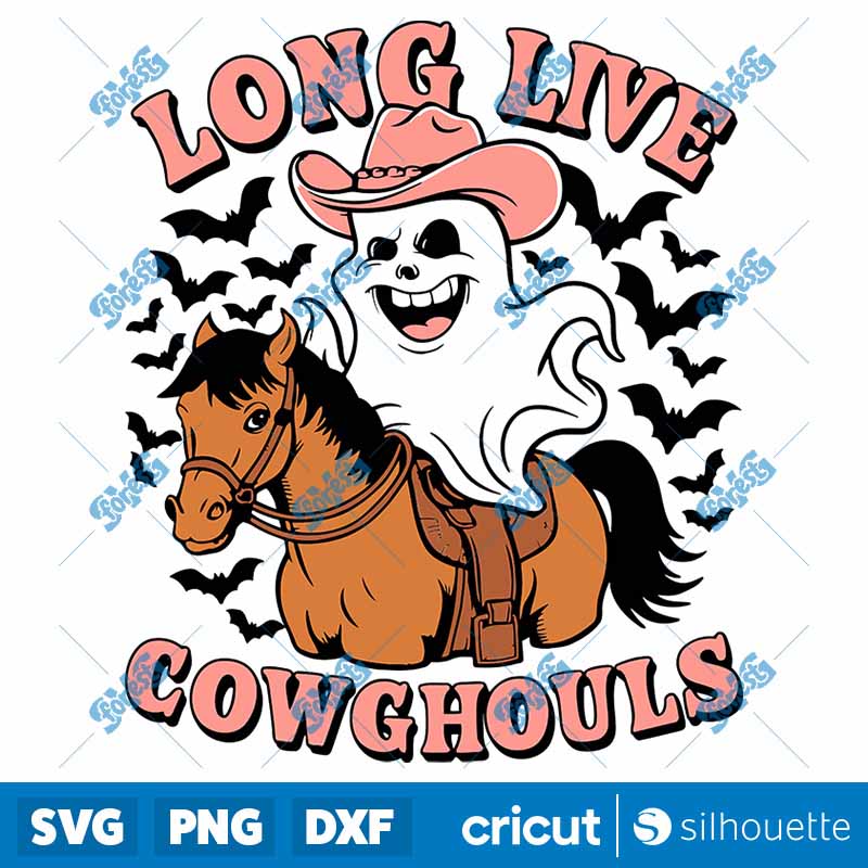 Funny Long Live Cowghouls
  Horror Ghost SVG