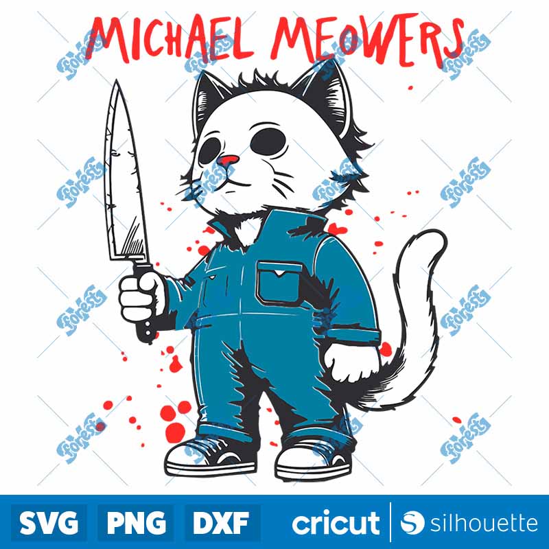 Funny Michael Meowser Horror
  Movie SVG