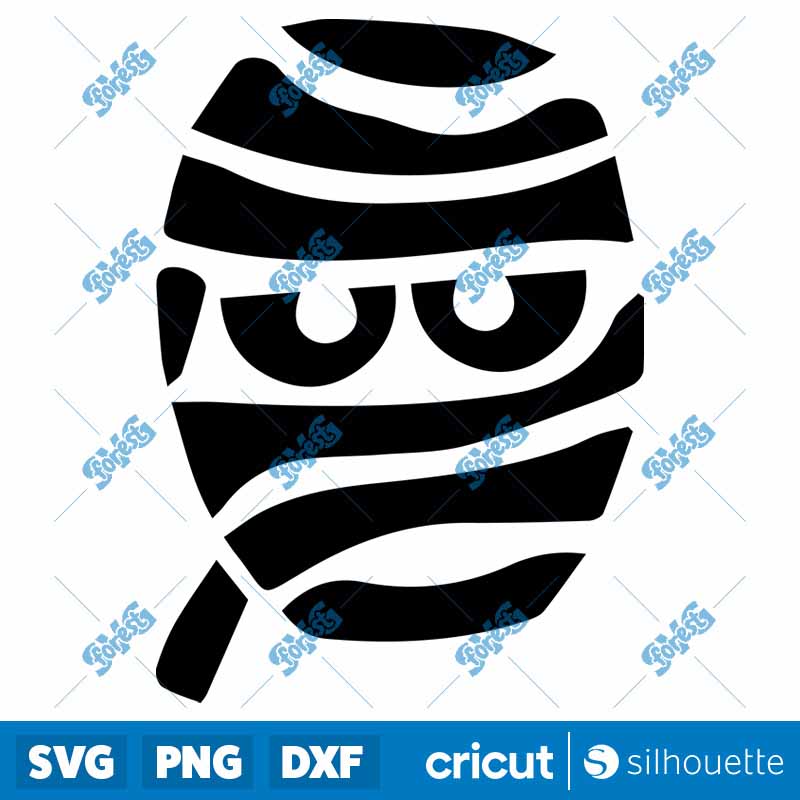 Funny Mummy Face SVG