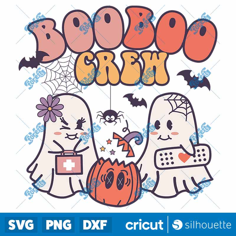 Ghost Boo Boo Crew SVG