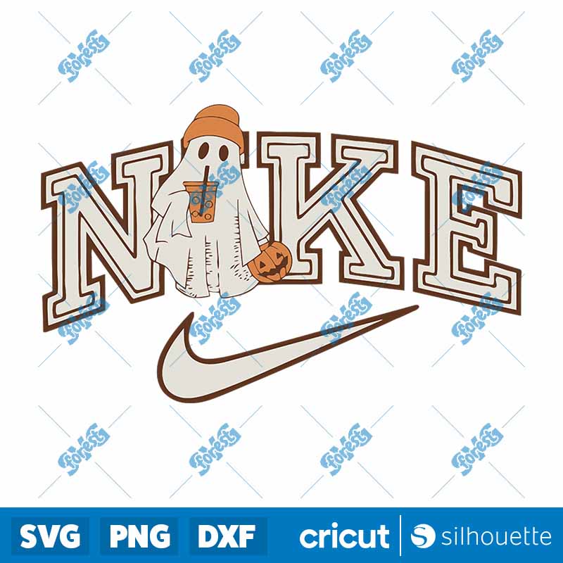 Ghost Boo Halloween Nike Logo
  SVG