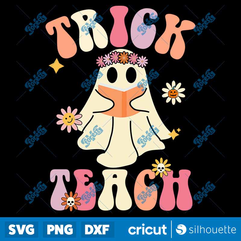 Ghost Teacher Halloween SVG