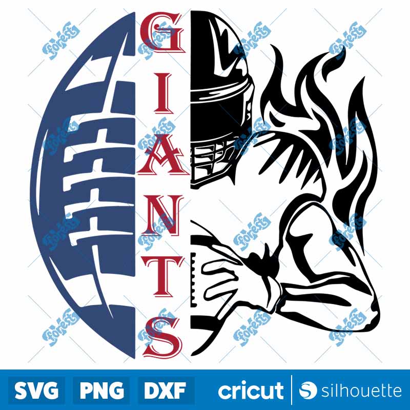 GIANTS Half Football Half
  Player SVG