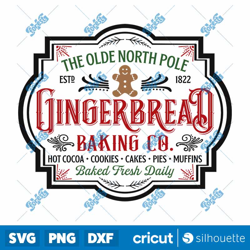 Gingerbread Baking Co SVG