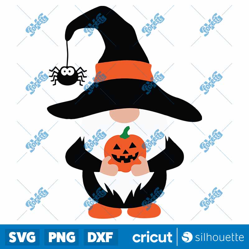 Gnome With Pumpkin SVG