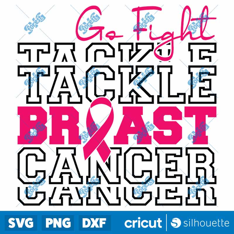 Go Fight Tackle Breast Cancer
  SVG