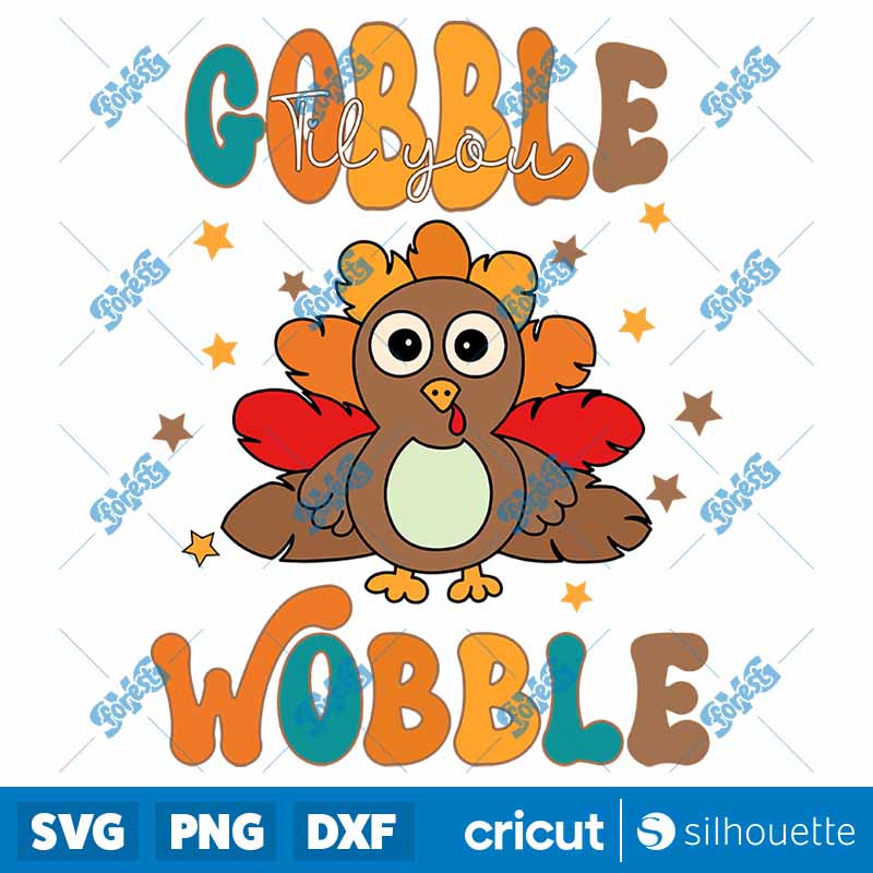 Gobble Wobble Thanksgiving
  Fall PNG