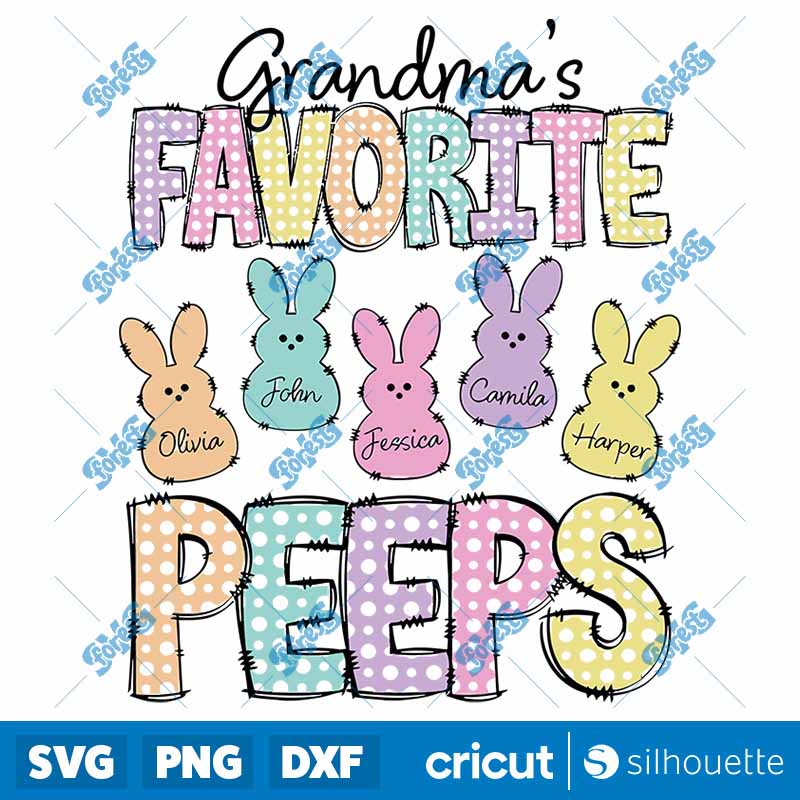 Grandmas Favorite Peeps Easter
  SVG