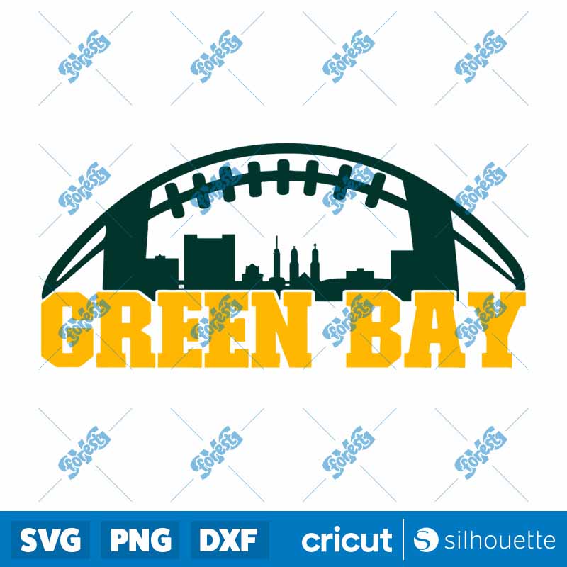 Green Bay Football Skyline SVG