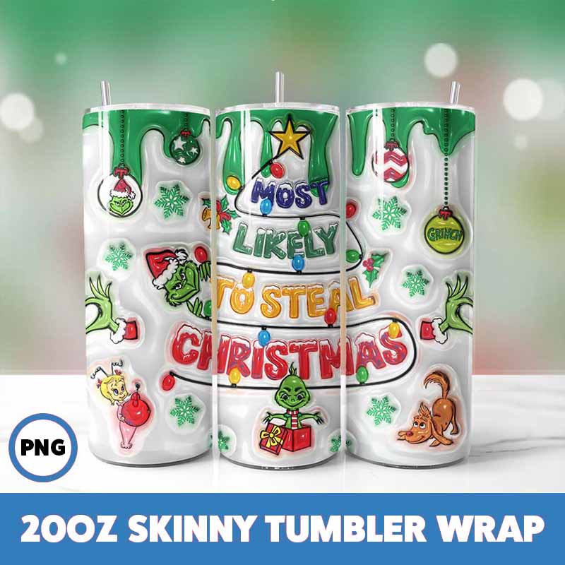 Grinchmas Tumbler Wrap