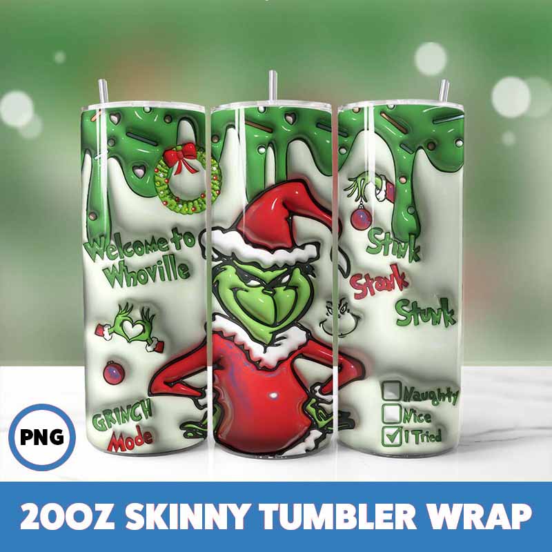 Grinchmas Tumbler Wrap