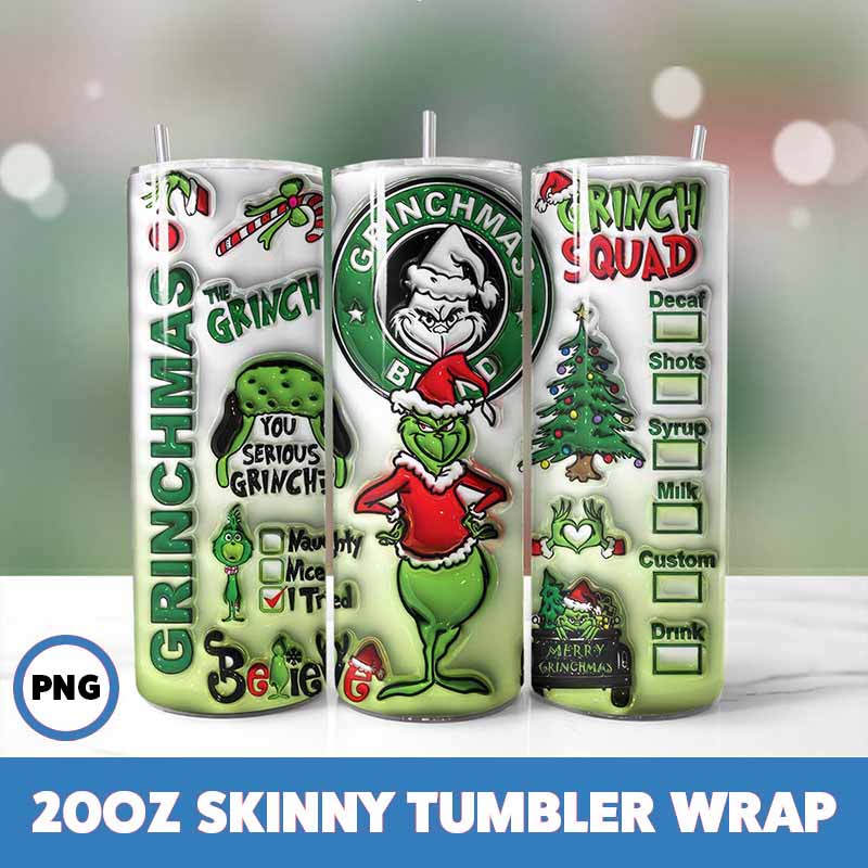 Grinchmas Tumbler Wrap