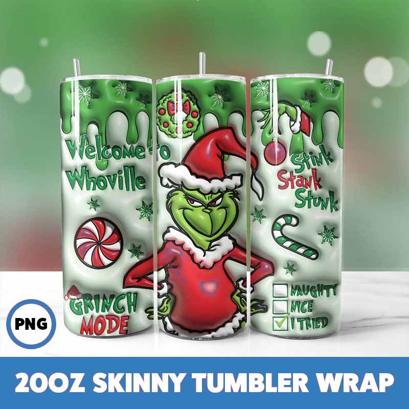 Grinchmas Tumbler Wrap