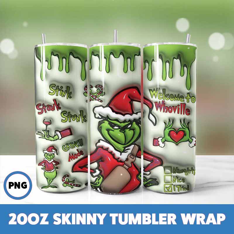 Grinchmas Tumbler Wrap