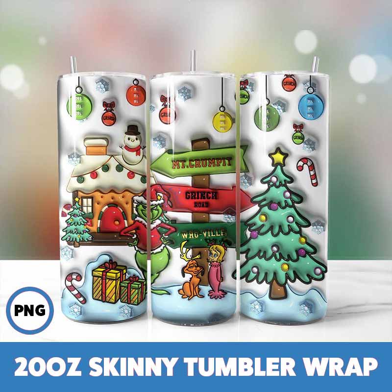 Grinchmas Tumbler Wrap