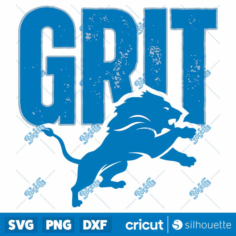 Grit Detroit Lions Football
  SVG