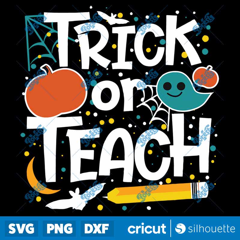 Groovy Teacher Trick Or Teach
Hippie Teacher Halloween SVG