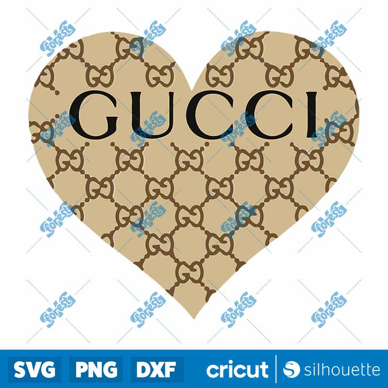 Gucci Heart Valentine SVG