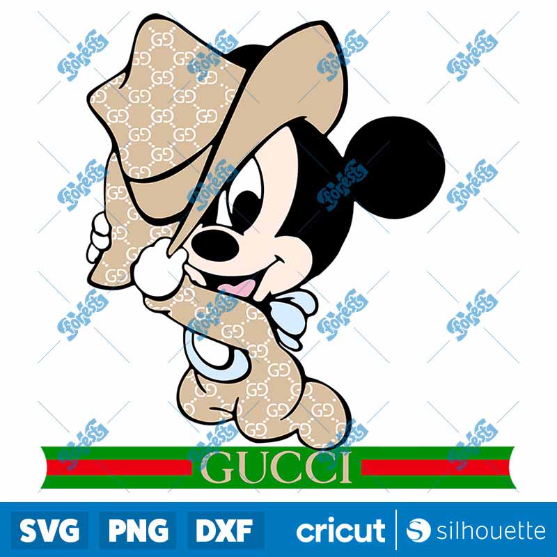 GuccI'mickey Baby SVG