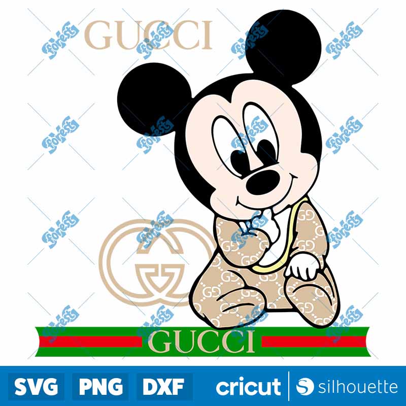 GuccI'mickey Baby SVG