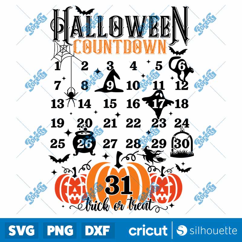 Halloween Countdown SVG