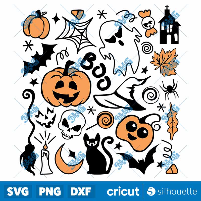 Halloween Doodle SVG