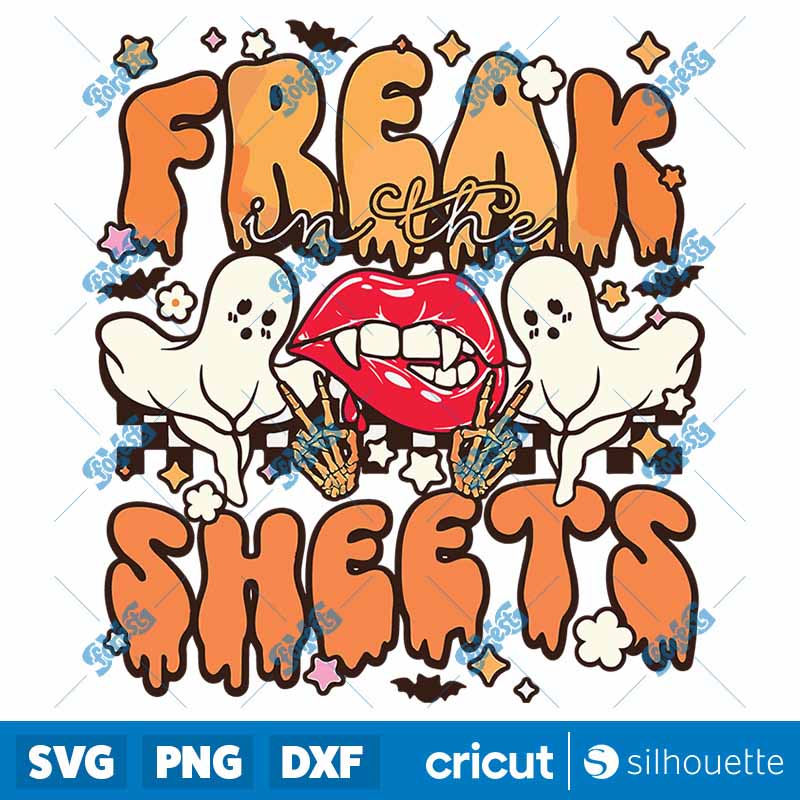 Halloween Freak In The Sheets
  Ghost Halloween Lips SVG