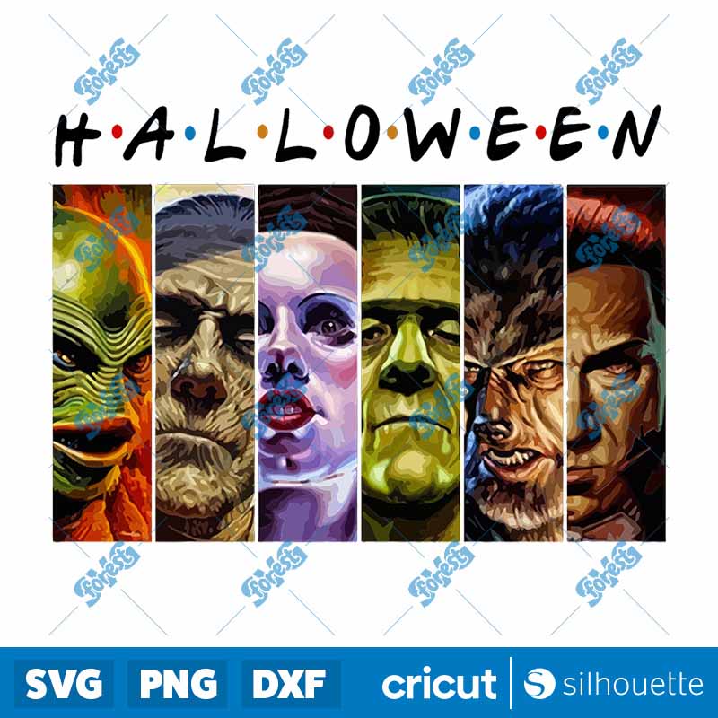 Halloween Horror Movie Friends
  PNG