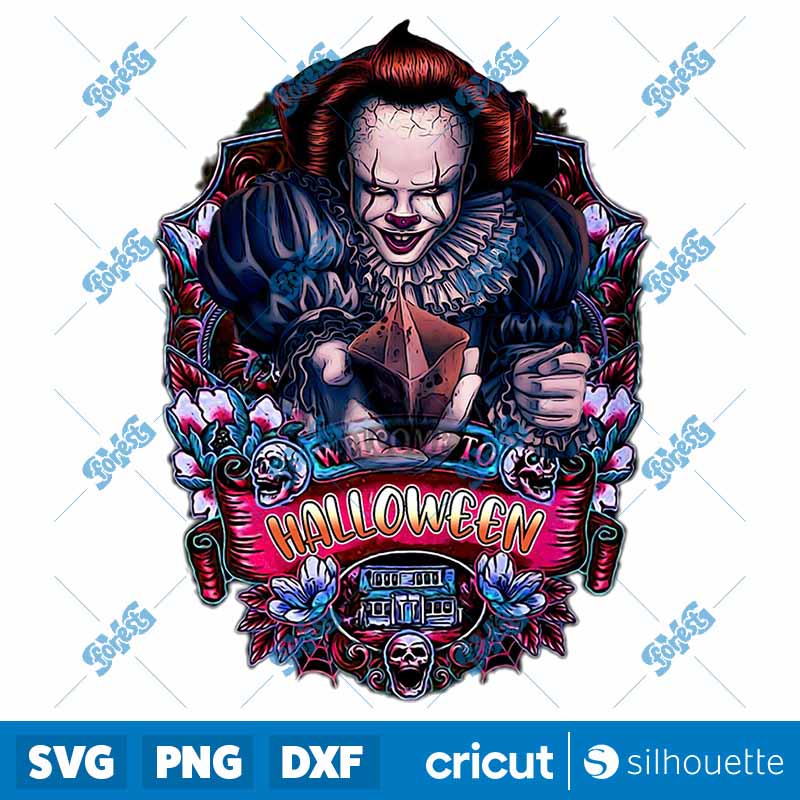 Halloween Horror Pennywise
  Sublimation PNG